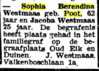 De residentiebode 27-03-1945 Begraven Sophia Poot