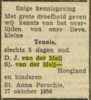 Familiebericht, Leeuwarder courant, 27-10-1956