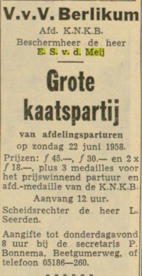 Leeuwarder courant, 13-06-1958
