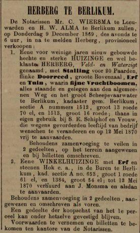 Leeuwarder courant, 30-11-1869