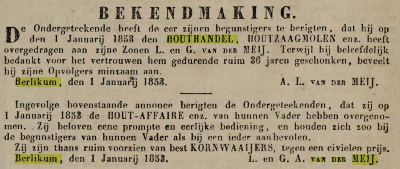 Leeuwarder courant van 07-01-1853