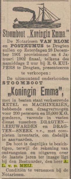 Nieuwsblad van Friesland, 21-12-1901