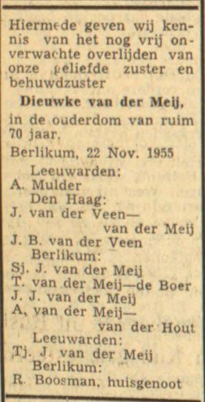 Leeuwarder courant, 23-11-1955