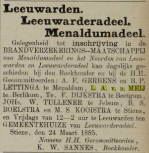 Leeuwarder courant, 27-03-1885