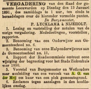 Leeuwarder courant, 12-01-1891