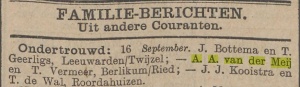 Familiebericht, Het nieuws van den dag, 20-09-1909