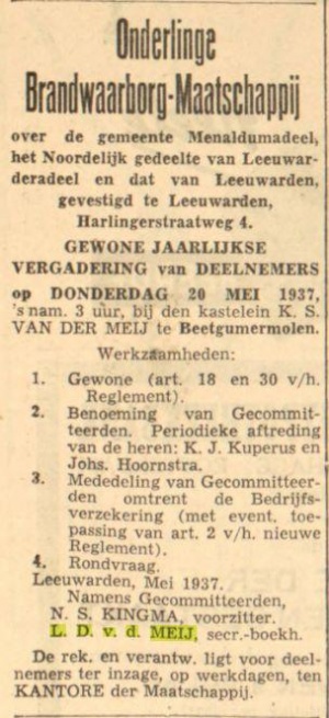 Leeuwarder courant, 10-05-1937