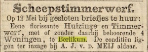 Advertentie Leeuwarder courant 17-11-1876