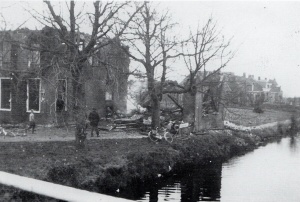 'Café de Brug' afgebrand.