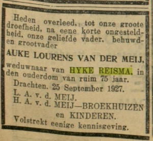 Leeuwarder courant, 27-09-1927