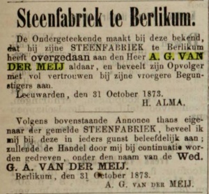 Leeuwarder courant, 07-11-1873