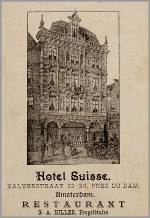 Hotel-Café-Rest. “Suisse” aan de Kalverstraat 24