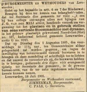 Leeuwarder couran, 21-07-1905