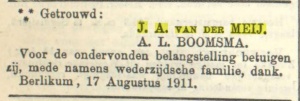 Leeuwarder courant, 19-08-1911