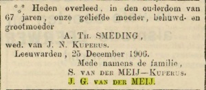 Leeuwarder courant, 29-12-1906