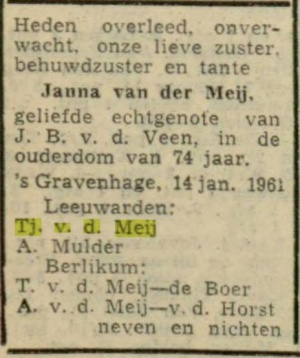 Leeuwarder courant, 16-01-1961