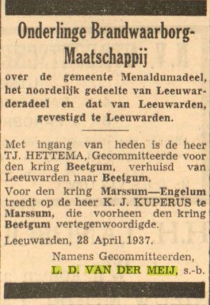 Leeuwarder courant, 28-04-1937