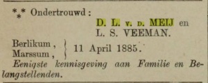 Leeuwarder courant, 14-04-1885