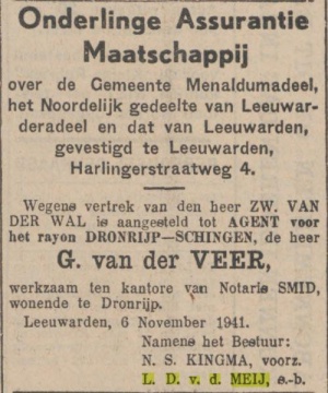 Leeuwarder nieuwsblad, 07-11-1941