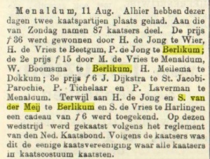 Uit de Provincie Leeuwarder courant, 13-08-1908
