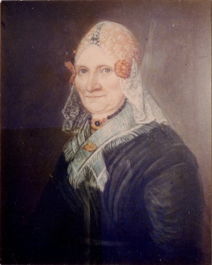 Portret schilderij van 1848 oud 60 jaar