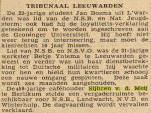 TRIBUNAAL LEEUWARDEN Leeuwarder koerier, 18-06-1946