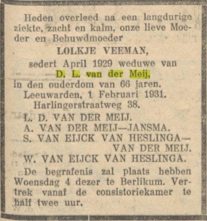 Leeuwarder nieuwsblad, 02-02-1931