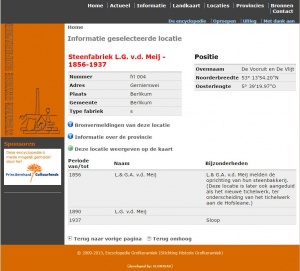 Informatie Steenfabriek L.G. v.d. Meij