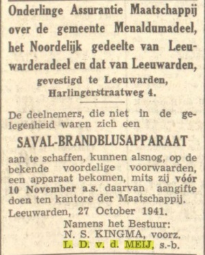 Leeuwarder courant, 27-10-1941
