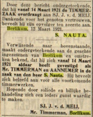 Leeuwarder courant, 12-03-1921